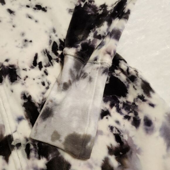 Royal Plush Womens Tie Dyed Velour Fitted Tunic Length Hoodie Size Small - Picture 3 of 8